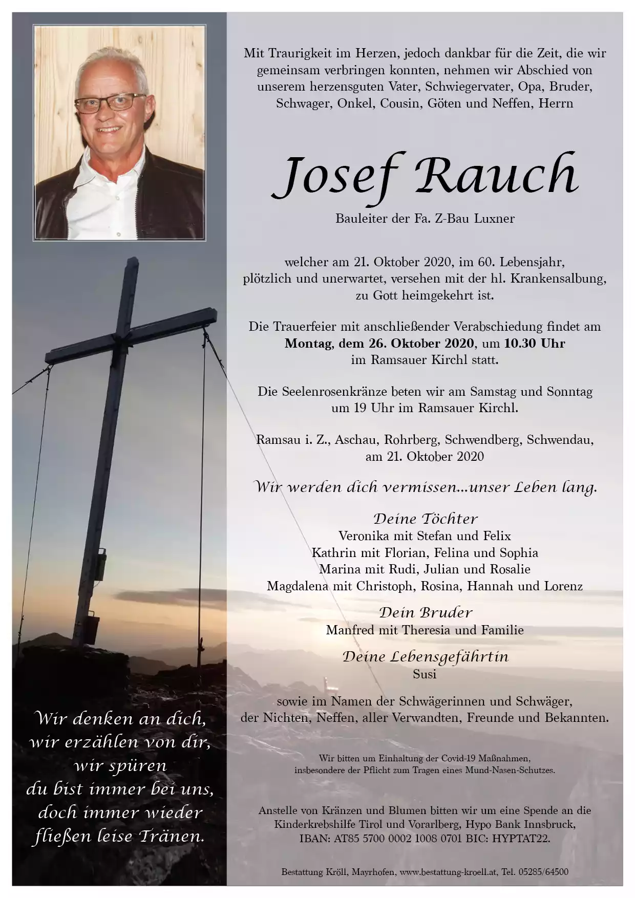 Parte von Josef Rauch